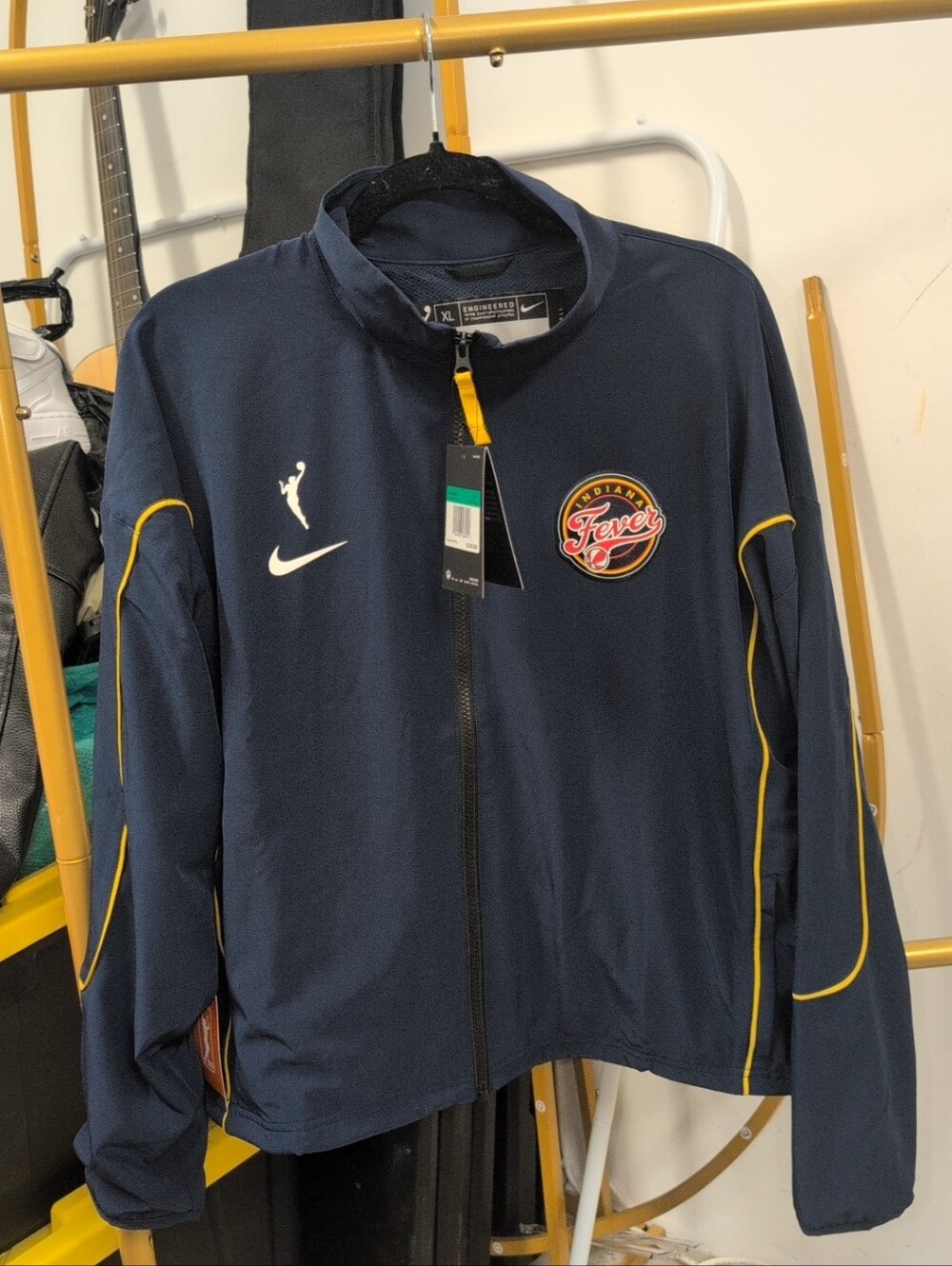 Women's Indiana Fever Navy Nike Full-Zip Team Jacket Size XL-Tall NWT